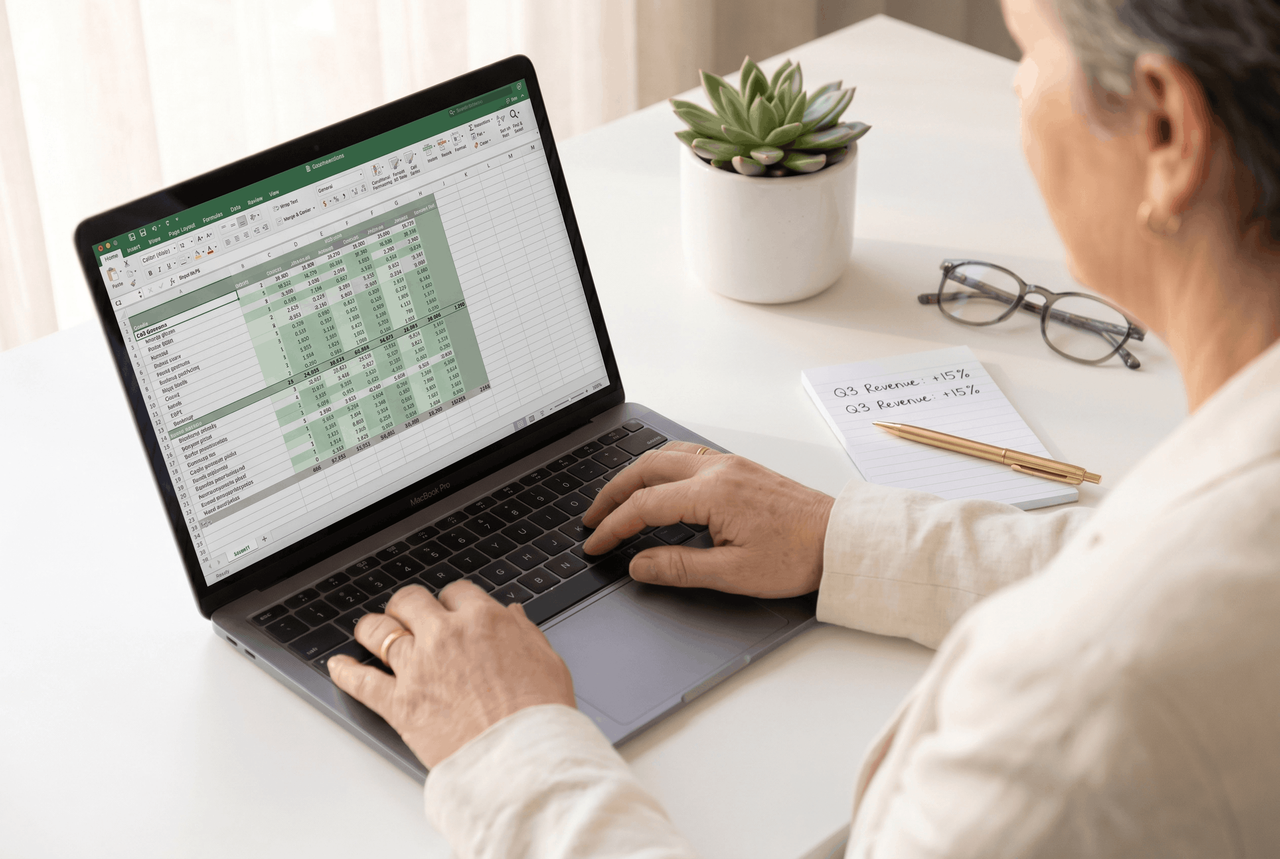 Accurate data entry and spreadsheet work